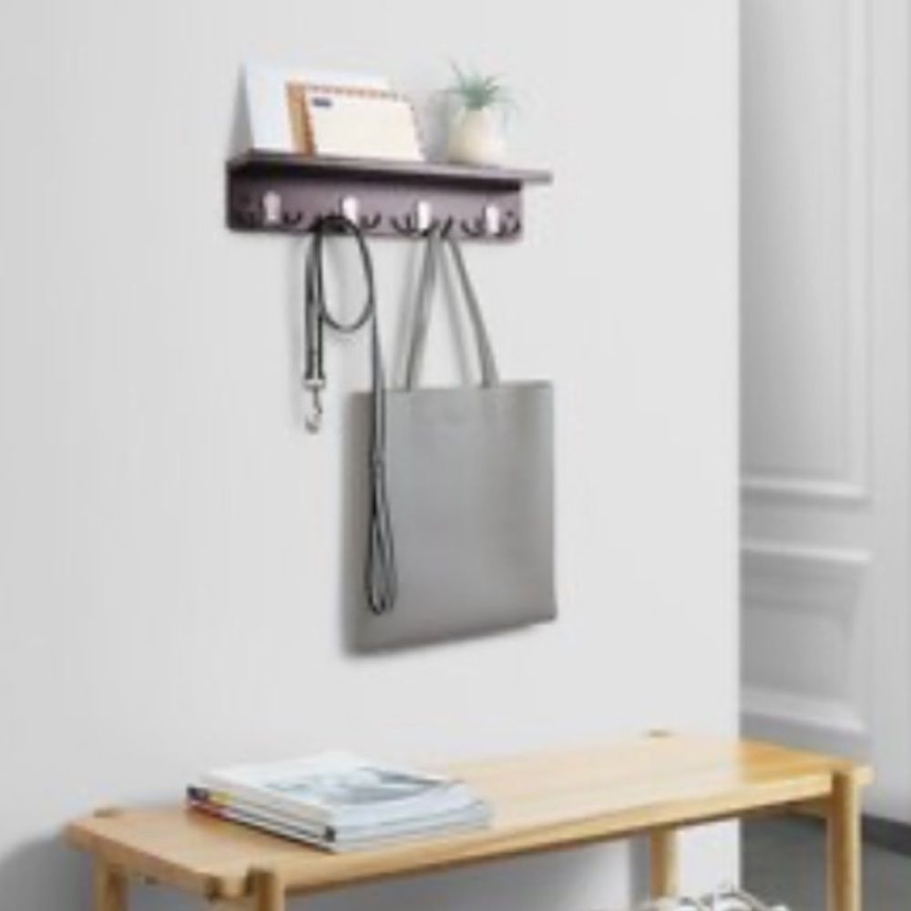 ALLEN + ROTH • Ledge Shelf w/ Hooks